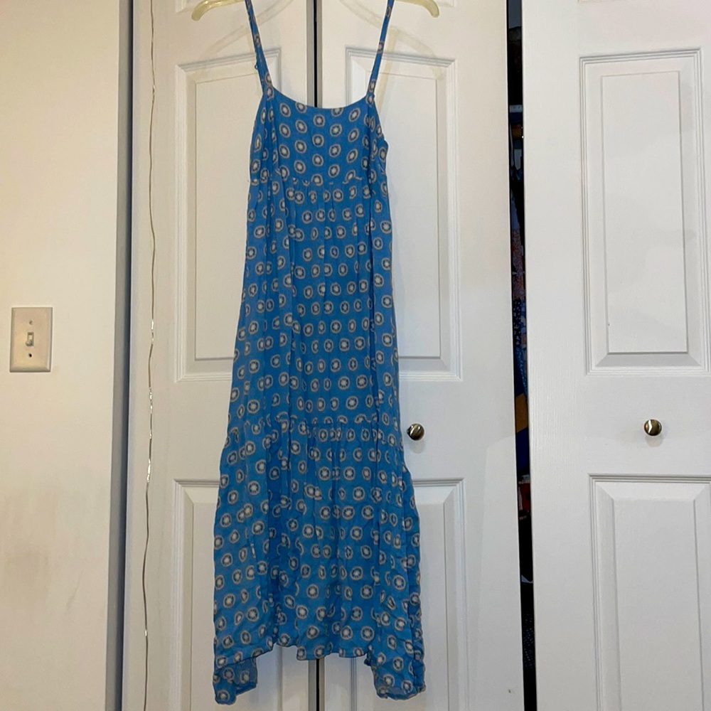 Blue sun maxi dress